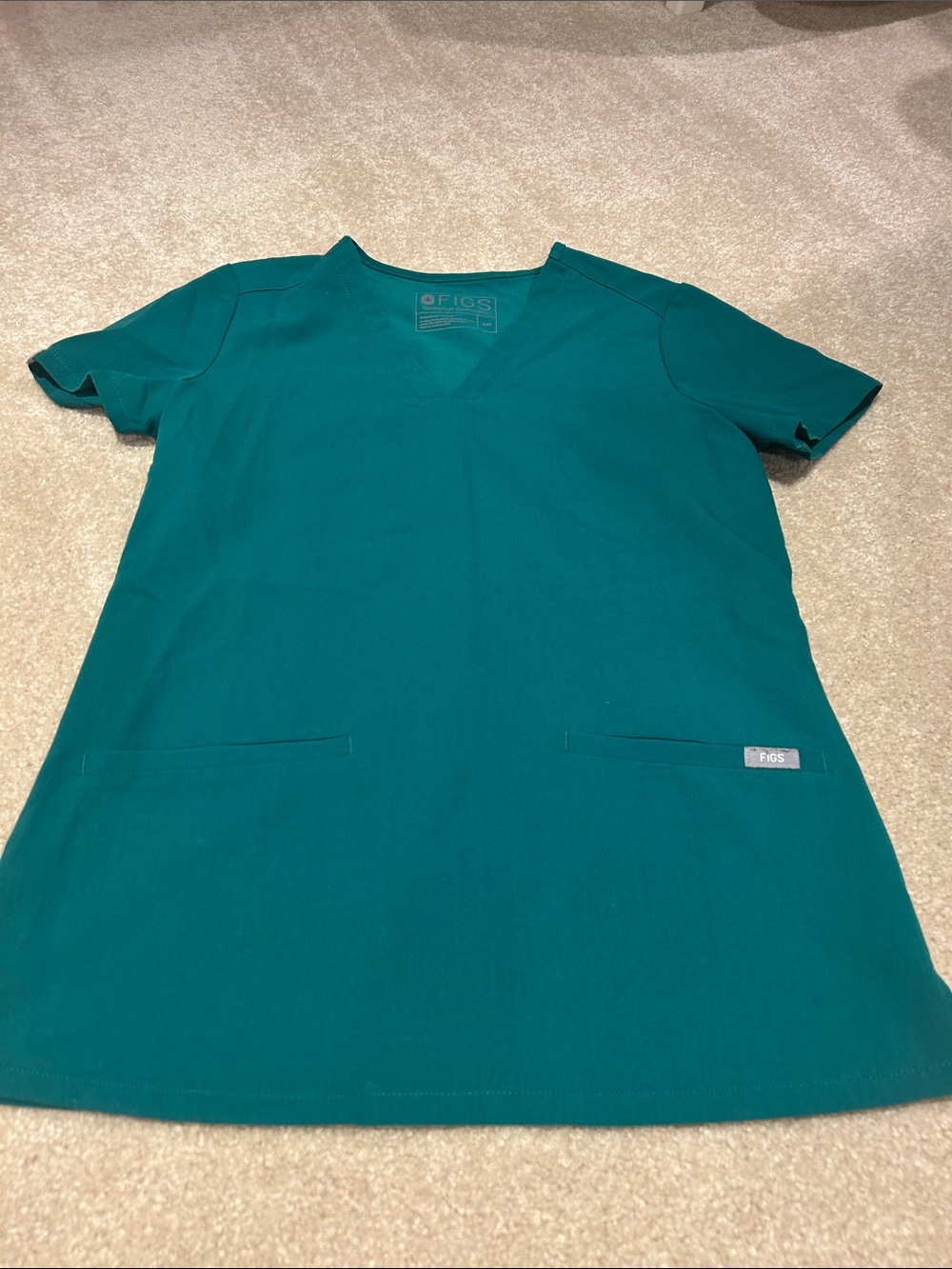 FIGS Hunter Green Casma Top